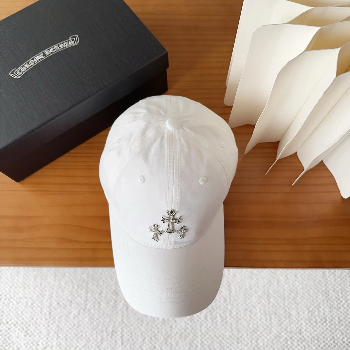 💰60 Chrome Hearts💓Early autumn Korean style fashionable retro washed baseball cap🧢peaked cap